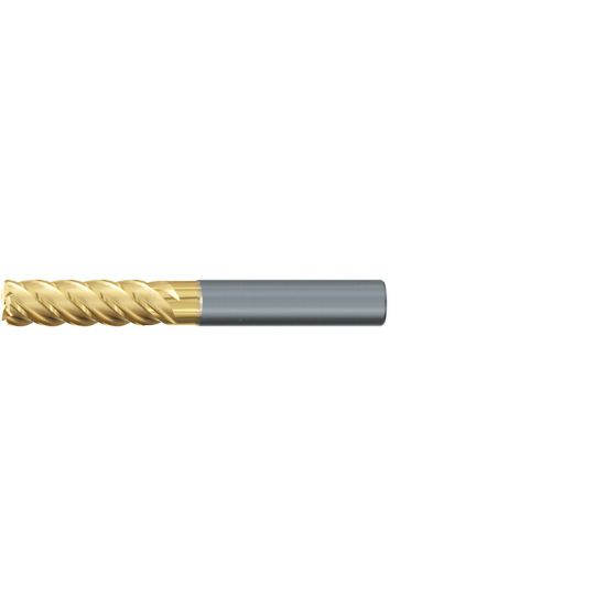 Picture of EMUGE 2644T.008 DIA 8MM SH 0.3150 LOC 0.9449 OAL 2.6772 End Mill Standard Flute Variable Helix Carbide TiN + TiAIN Single End Square Sharp TiNox-Cut