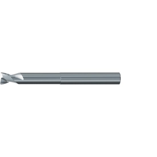 Picture of EMUGE 2838.008 DIA 8MM SH 0.3150 LOC 0.2756 OAL 3.5433 End Mill Torus Standard Helix Carbide Uncoated Single End Corner Radius 0.0394 1.00MM Alu-Cut