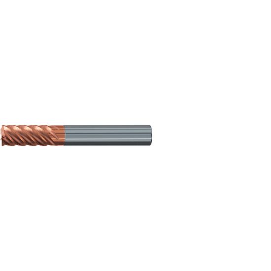 Picture of EMUGE 2522A.012 DIA 12MM SH 0.4724 LOC 1.0236 OAL 3.2677 End Mill Standard Flute Variable Helix Carbide TiAlN Single End Square Sharp TOP-Cut