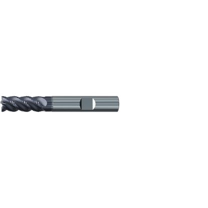 Picture of EMUGE 2893A.020 DIA 20MM SH 0.7874 LOC 1.4961 OAL 4.0945 End Mill Carbide TiAlN Single End 45.0° Chamfer Multi-Cut
