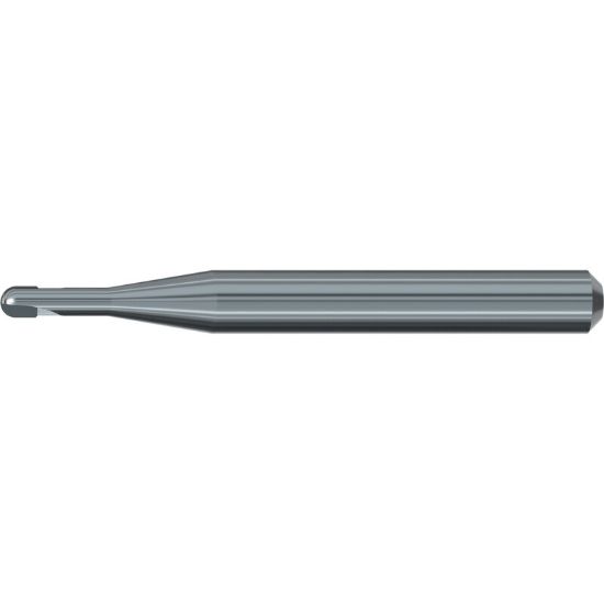 Picture of EMUGE 2895.200608 DIA 2MM SH 0.0787 LOC 0.3150 OAL 2.2441 End Mill Ball Nose PCD Diamond Single End Ball Nose Dental Mills