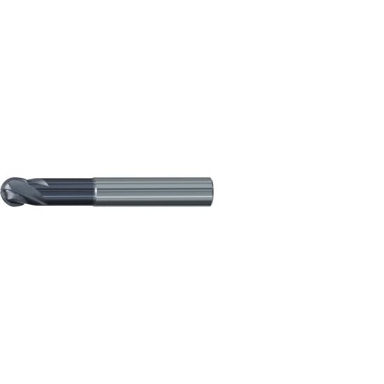 Picture of EMUGE 2942A.0500 DIA 1/2 SH 0.50 LOC 0.3750 OAL 3.2500 End Mill Standard Flute Standard Helix Carbide TiAlN Single End Ball Nose Hard-Cut