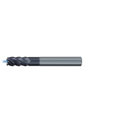Picture of EMUGE 2612AZ.016 DIA 16MM SH 0.6299 LOC 1.2598 OAL 4.2520 End Mill Standard Flute Variable Helix Carbide TiAlN Single End Corner Radius 0.0866 2.20MM Jet-Cut