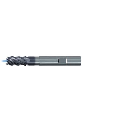 Picture of EMUGE 2617AZ.010 DIA 10MM SH 0.3937 LOC 0.8661 OAL 3.1496 End Mill Carbide TiAlN Single End Square0.0472 1.20MM Multi-Cut