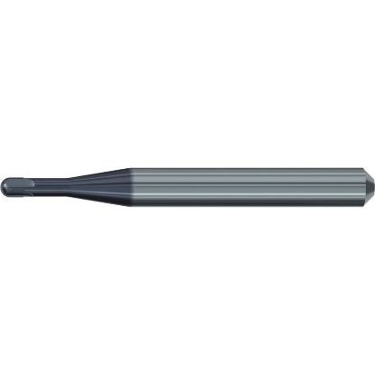 Picture of EMUGE 2629A.400612 DIA 4MM SH 0.2362 LOC 0.4724 OAL 2.2441 End Mill Corner Radius Carbide TiAlN Single End Corner Radius 0.0787 2.00MM Dental Mills