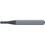 Picture of EMUGE 2629A.400612 DIA 4MM SH 0.2362 LOC 0.4724 OAL 2.2441 End Mill Corner Radius Carbide TiAlN Single End Corner Radius 0.0787 2.00MM Dental Mills