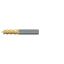 Picture of EMUGE 2648TZ.010 DIA 10MM SH 0.3937 LOC 0.8661 OAL 2.8346 End Mill Standard Flute Coolant High Helix Carbide TiN + TiAIN Single End Square Sharp TiNox-Cut