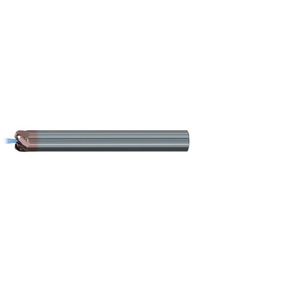 Picture of EMUGE 2676AZ.012010 DIA 12MM SH 0.4724 LOC 0.1181 OAL 4.2520 End Mill Taper Flute Carbide TiAlN Single End Corner Radius 0.0394 1.00MM Turbine Program