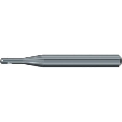 Picture of EMUGE 2895.200614 DIA 2MM SH 0.0787 LOC 0.5510 OAL 2.2441 End Mill Ball Nose PCD Diamond Single End Ball Nose Dental Mills