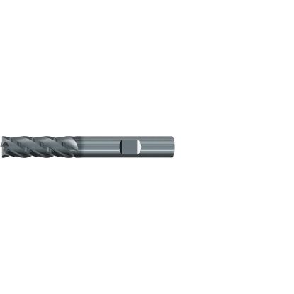 Picture of EMUGE 2997L.0625 DIA 5/8 SH 0.6250 LOC 2.2500 OAL 5.00 End Mill Standard Flute Variable Helix Carbide AlCrN Single End Square Sharp Top-CUT VAR
