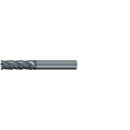 Picture of EMUGE 2996L.0625 DIA 5/8 SH 0.6250 LOC 2.2500 OAL 5.00 End Mill Standard Flute Variable Helix Carbide AlCrN Single End Square Sharp Top-CUT VAR