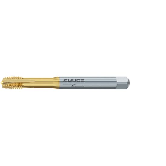 Picture of EMUGE B0208F01.0218 Tap M5-0.50MM Plug Metric DIN/DIN 4P-5P Carbide HSSE-Powder Metal TiN