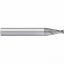 Picture of EMUGE 3444A.08003A DIA 3MM SH 0.3937 LOC 0.2362 OAL 3.1496 End Mill Taper Flute Carbide TiAlN Single End Corner Radius 0.0118 0.30MM Turbine Program