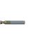 Picture of EMUGE 1942R.0125 DIA 1/8 SH 0.2500 LOC 0.1562 OAL 2.2500 End Mill Torus Standard Helix Carbide CrN Single End Corner Radius 0.0156 0.40MM Alu-Cut
