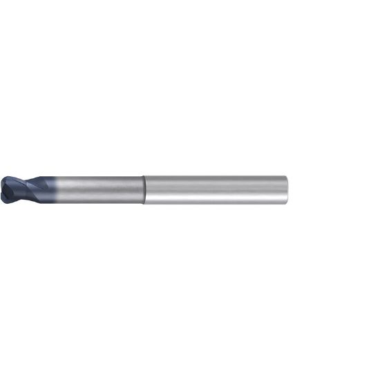 Picture of EMUGE 1993A.010 DIA 10MM SH 0.3937 LOC 0.3150 OAL 3.9370 End Mill Torus Standard Helix Carbide TiAlN Single End Corner Radius 0.1181 3.00MM Hard-Cut