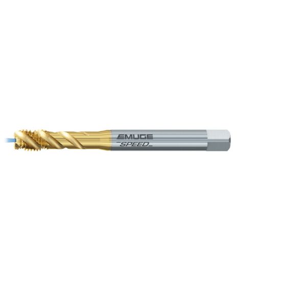 Picture of EMUGE BW553700.5045 Tap 3/8-24.00TPI Mod Bottom NF/UNF/UNEF DINSI 2.0P-3.0P Coolant Carbide HSSE TiN