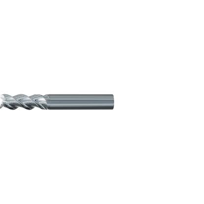 Picture of EMUGE 2544.004 DIA 4MM SH 0.2362 LOC 2.2441 OAL 0.3150 End Mill Standard Flute Variable Helix Carbide Uncoated Single End 45.0° Chamfer Alu-Cut