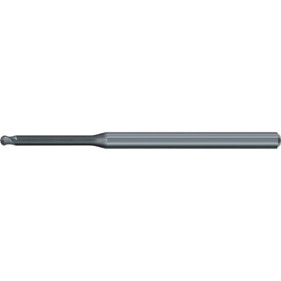 Picture of EMUGE 2622E.100316 DIA 1MM SH 0.1181 LOC 0.6299 OAL 1.4961 End Mill Corner Radius Carbide Diamond Single End Corner Radius 0.0197 0.50MM Dental Mills