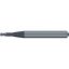 Picture of EMUGE 2627A.200612 DIA 2MM SH 0.2362 LOC 0.4724 OAL 2.2441 End Mill Corner Radius Carbide TiAlN Single End Corner Radius 0.0394 1.00MM Dental Mills