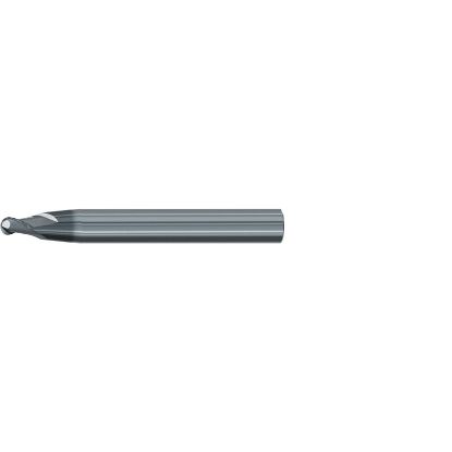 Picture of EMUGE 3442L.08030A DIA 3MM SH 0.4724 LOC 0.2756 OAL 2.4803 End Mill Taper Flute Carbide AlCrN Single End Ball Nose Turbine Program