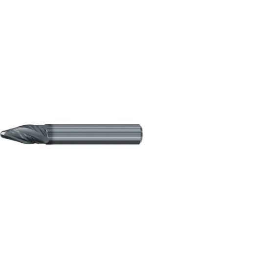 Picture of EMUGE 3538L.10085A DIA 10MM SH 0.3937 LOC 1.0236 OAL 2.8346 End Mill Oval Form Carbide AlCrN Single End Corner Radius Sharp Circle Segment Cutters