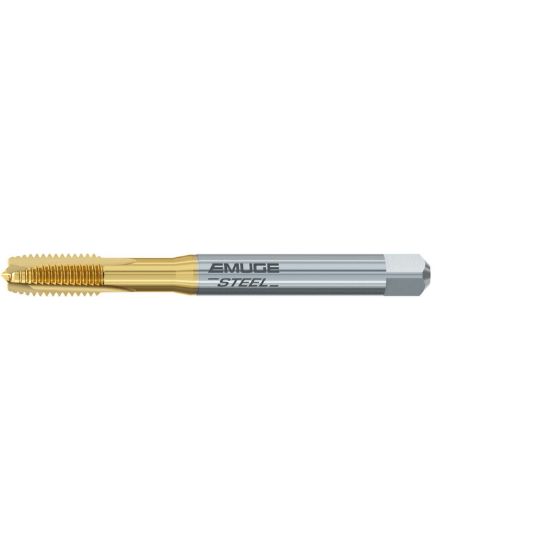 Picture of EMUGE B0208400.0262 Tap M9-0.75MM Plug Metric DIN/DIN 4P-5P Cobalt HSSE TiN