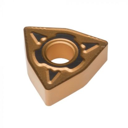 Picture of DORIAN WNMG332 MEM DMC30UT Turning Insert Trigon 0.031 Corner Radius Carbide TiCN + TiN