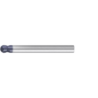 Picture of EMUGE 2819A.012 DIA 12MM SH 0.4724 LOC 0.2559 OAL 4.7244 End Mill Standard Flute Standard Helix Carbide TiAlN Single End Ball Nose Hard-Cut
