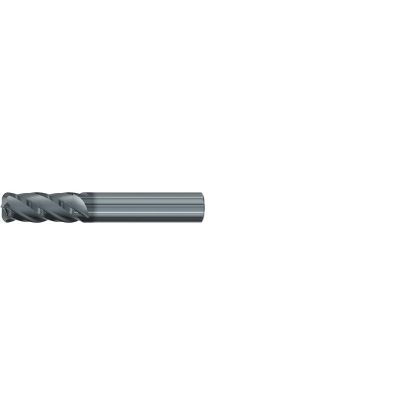 Picture of EMUGE 2998L.075030 DIA 3/4 SH 0.7500 LOC 1.50 OAL 4.00 End Mill Standard Flute Variable Helix Carbide AlCrN Single End Corner Radius 0.0300 0.76MM Top-CUT VAR