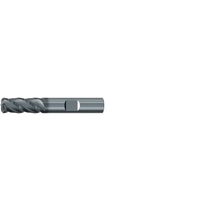Picture of EMUGE 2999L.075060 DIA 3/4 SH 0.7500 LOC 1.50 OAL 4.00 End Mill Standard Flute Variable Helix Carbide AlCrN Single End Corner Radius 0.0600 1.52MM Top-CUT VAR