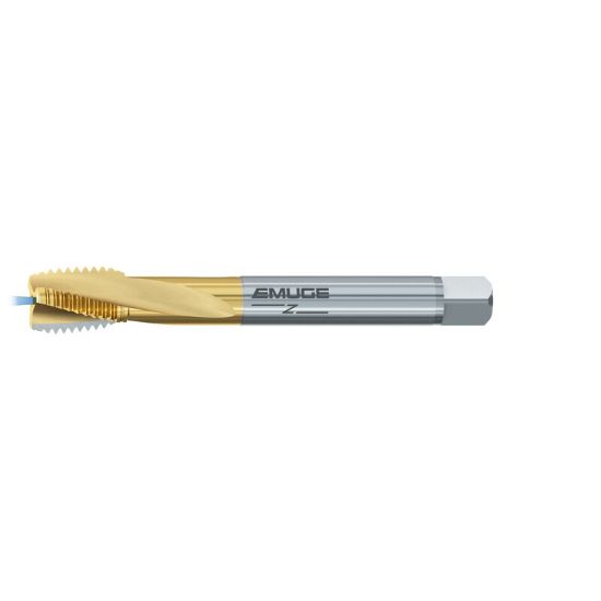 Picture of EMUGE CU583701.5253 Tap 1-1/2-8.00TPI Mod Bottom NC/UNC DINSI 2.0P-3.0P Coolant HSSE TiN