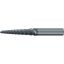 Picture of EMUGE 3548L.04020B DIA 4MM SH 0.6299 LOC 3.4252 OAL 5.9055 End Mill Taper Flute Carbide AlCrN Single End Ball Nose Turbine Program