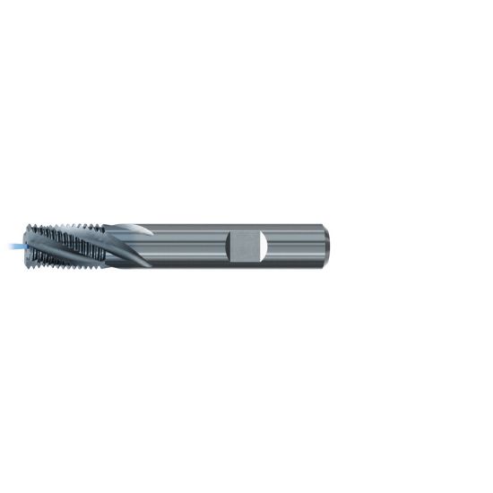 Picture of EMUGE GF162136.9550 Carbide Thread Mill 1" x 11.00TPI 0.626 Cutter Diameter 1.043 LOC 3.543 OAL 5 Flute Carbide TICN