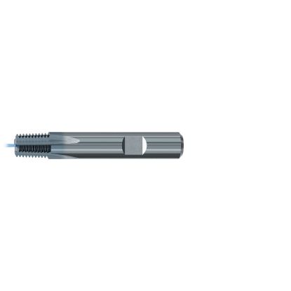 Picture of EMUGE GF173106.5764 Carbide Thread Mill 1/8" x 27.00TPI 0.301 Cutter Diameter 0.389 LOC 2.165 OAL 3 Flute Carbide TICN