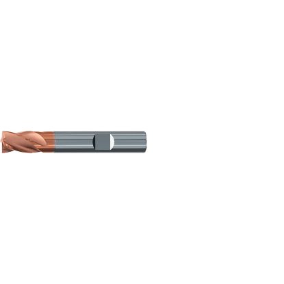 Picture of EMUGE 1917A.0750 DIA 3/4 SH 0.7500 LOC 1.00 OAL 3.50 End Mill Standard Flute Variable Helix Carbide TiAlN Single End Square Sharp TOP-Cut