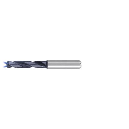 Picture of EMUGE TA203344.1200 Carbide Drill Coolant Thru Carbide 140° 0.472 Diameter 0.472 Shank 4.015 OAL 2.165 Flute 2 Flute TiAlN