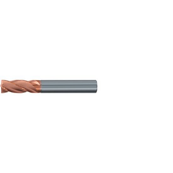 Picture of EMUGE 1998A.016 DIA 16MM SH 0.6299 LOC 1.2598 OAL 3.6220 End Mill Standard Flute Variable Helix Carbide TiAlN Single End Square Sharp TOP-Cut