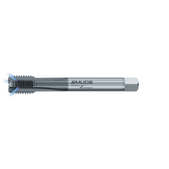 Picture of EMUGE CU219401.5014 Tap 9/16-12.00TPI Mod Bottom NC/UNC DINSI 2.0P-3.0P Coolant Carbide HSSE TiCN