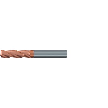 Picture of EMUGE 2520A.016 DIA 16MM SH 0.6299 LOC 1.8898 OAL 4.2520 End Mill Standard Flute Variable Helix Carbide TiAlN Single End Square Sharp TOP-Cut