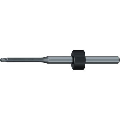 Picture of EMUGE 2600DR.200326 DIA 2MM SH 0.1181 LOC 1.0236 OAL 1.8504 End Mill Ball Nose Carbide Diamond Single End Ball Nose Dental Mills