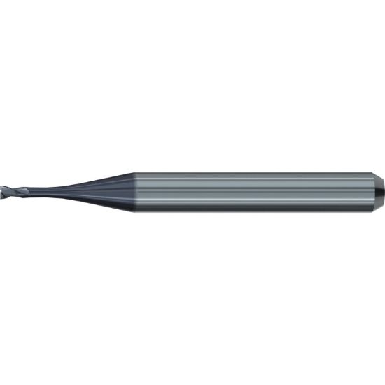 Picture of EMUGE 2603A.050303 DIA 0.50MM SH 0.1181 LOC 0.0984 OAL 1.692 End Mill Sharp Carbide TiAlN Single End Square Sharp Dental Mills