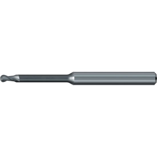 Picture of EMUGE 2621E.100420 DIA 1MM SH 0.1575 LOC 0.7874 OAL 1.8504 End Mill Ball Nose Carbide Diamond Single End Ball Nose Dental Mills