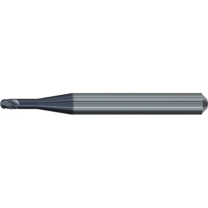Picture of EMUGE 2628A.400616 DIA 4MM SH 0.2362 LOC 0.6299 OAL 2.2441 End Mill Corner Radius Carbide TiAlN Single End Corner Radius 0.0787 2.00MM Dental Mills