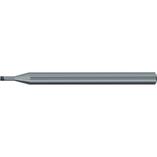 Picture of EMUGE 2639.1501 DIA 1.50MM SH 0.1575 LOC 0.0433 OAL 1.968 End Mill Torus Standard Helix CBN Uncoated Single End Corner Radius 0.0039 0.10MM Micro