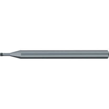 Picture of EMUGE 2639.2002 DIA 2MM SH 0.2362 LOC 0.0512 OAL 1.9685 End Mill Torus Standard Helix CBN Uncoated Single End Corner Radius 0.0079 0.20MM Micro