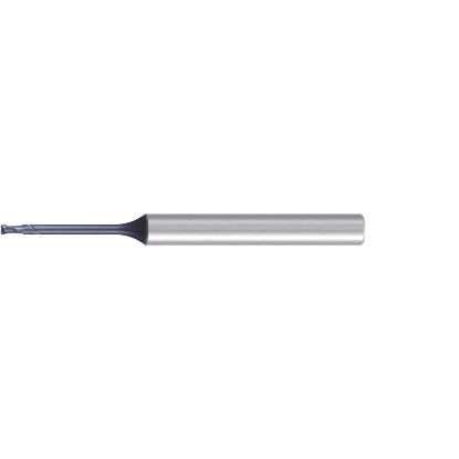 Picture of EMUGE 2807A.101 DIA 1MM SH 0.1181 LOC 0.0394 OAL 2.2441 End Mill Torus Variable Helix Carbide TiAlN Single End Corner Radius 0.0079 0.20MM Hard-Cut