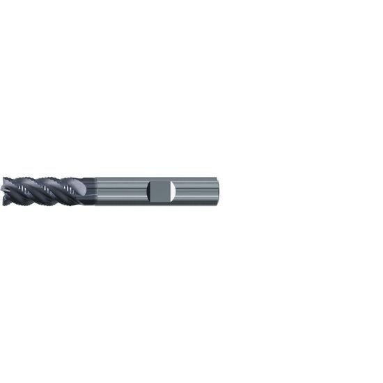 Picture of EMUGE 2873A.016 DIA 16MM SH 0.6299 LOC 1.2598 OAL 3.6220 End Mill Carbide TiAlN Single End Square Sharp Multi-Cut