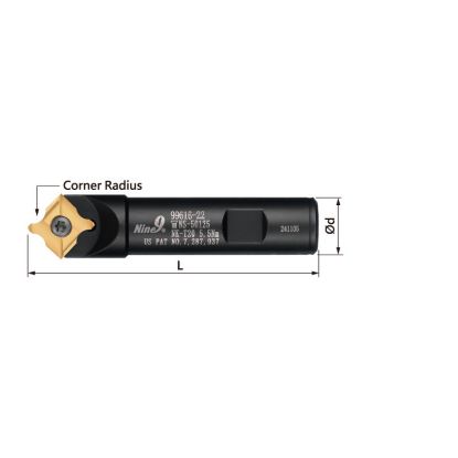 Picture of NINE 99616-22-3/4 Indexable Drill Weldon 0.7500 0.7500 19.05MM - 3/4 Cutter Dia