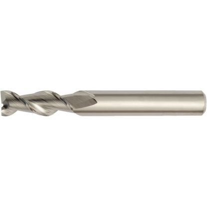Picture of HANITA/WIDIA 410202500.. DIA 2.50MM SH 0.1181 LOC 0.3543 OAL 1.496 End Mill Standard Flute High Helix Carbide Uncoated Single End Square Sharp WIDIA Series Mills