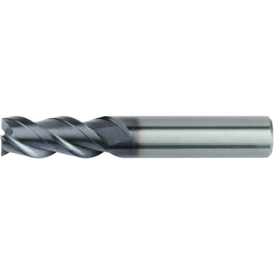 Picture of HANITA/WIDIA 450301501T DIA 1.50MM SH 0.1575 LOC 0.1181 OAL 1.968 End Mill Standard Flute High Helix Carbide AlTiN Single End Square Sharp WIDIA Series Mills